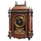 Good Late 19th Century English Boulle Work Quarter Chiming Mantel Clock
